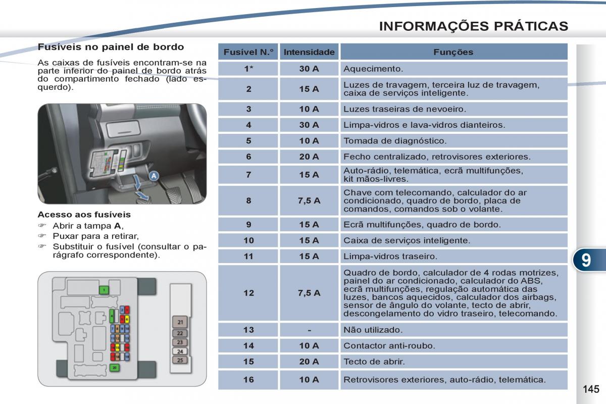 Peugeot 4007 manual del propietario / page 147