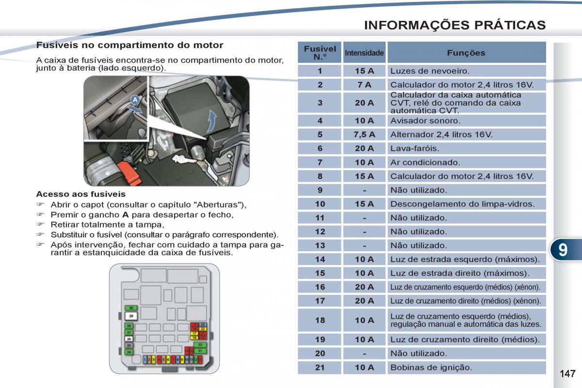 Peugeot 4007 manual del propietario / page 149