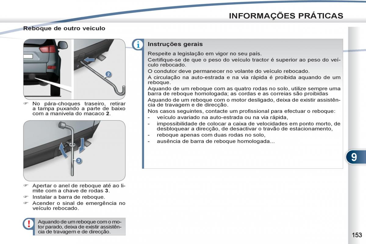 Peugeot 4007 manual del propietario / page 155