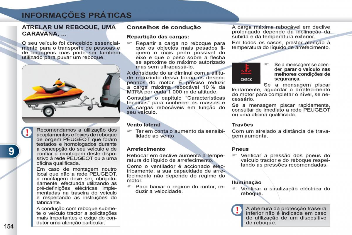 Peugeot 4007 manual del propietario / page 156