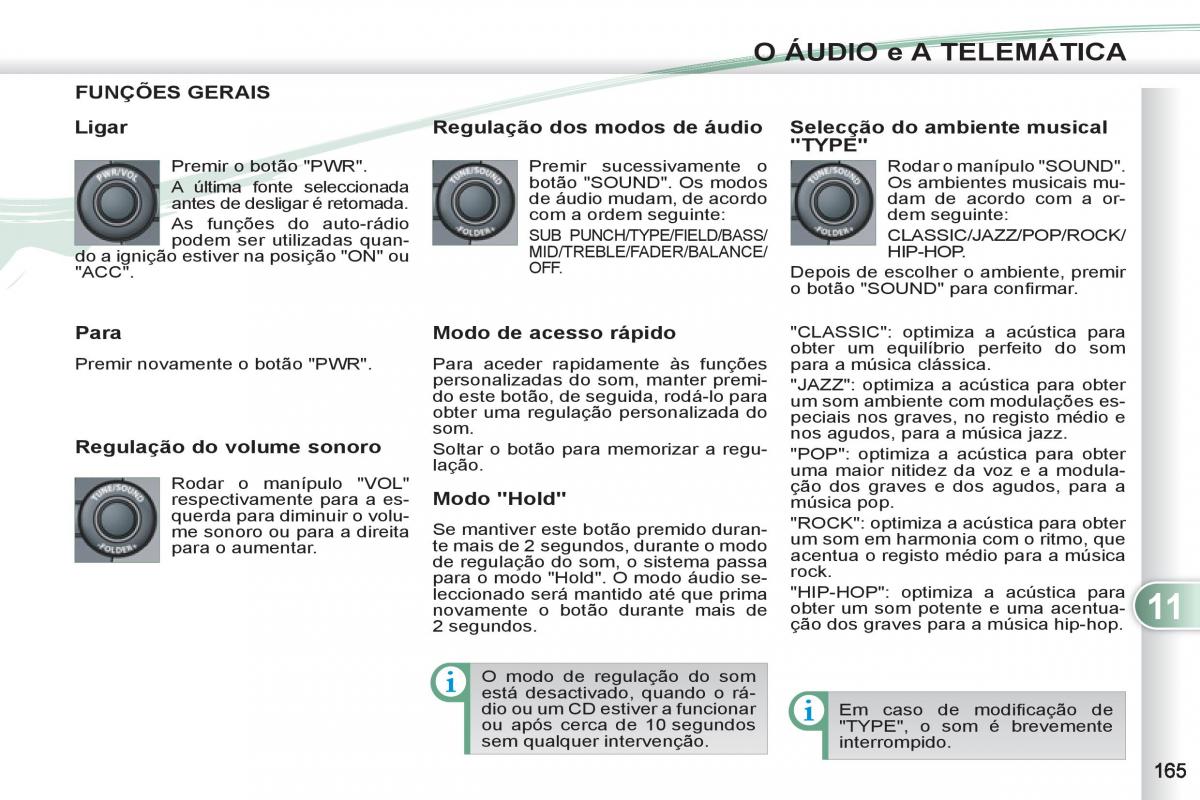 Peugeot 4007 manual del propietario / page 167