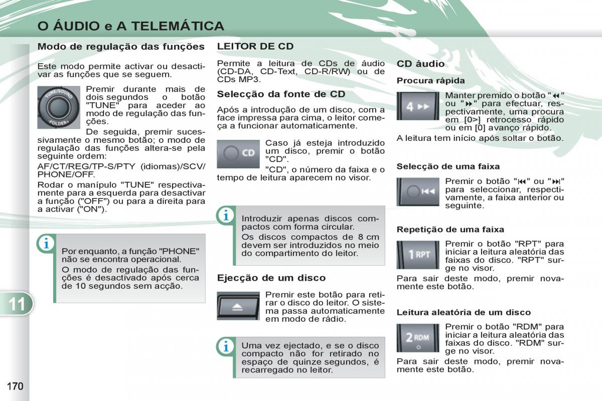 Peugeot 4007 manual del propietario / page 172