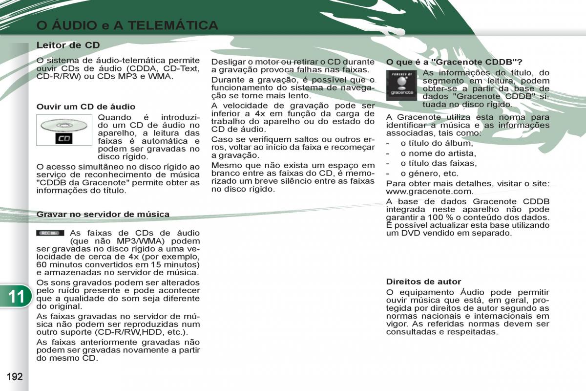 Peugeot 4007 manual del propietario / page 194