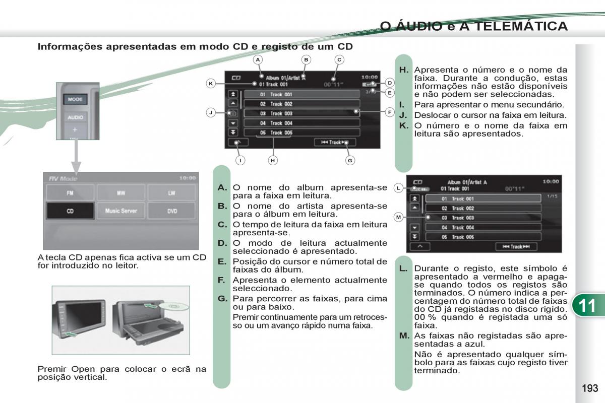 Peugeot 4007 manual del propietario / page 195