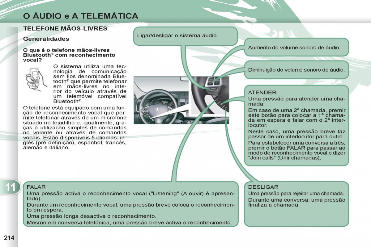 Peugeot 4007 manual del propietario / page 216