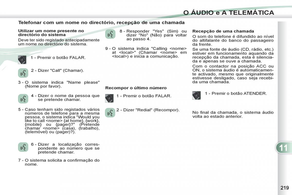 Peugeot 4007 manual del propietario / page 221