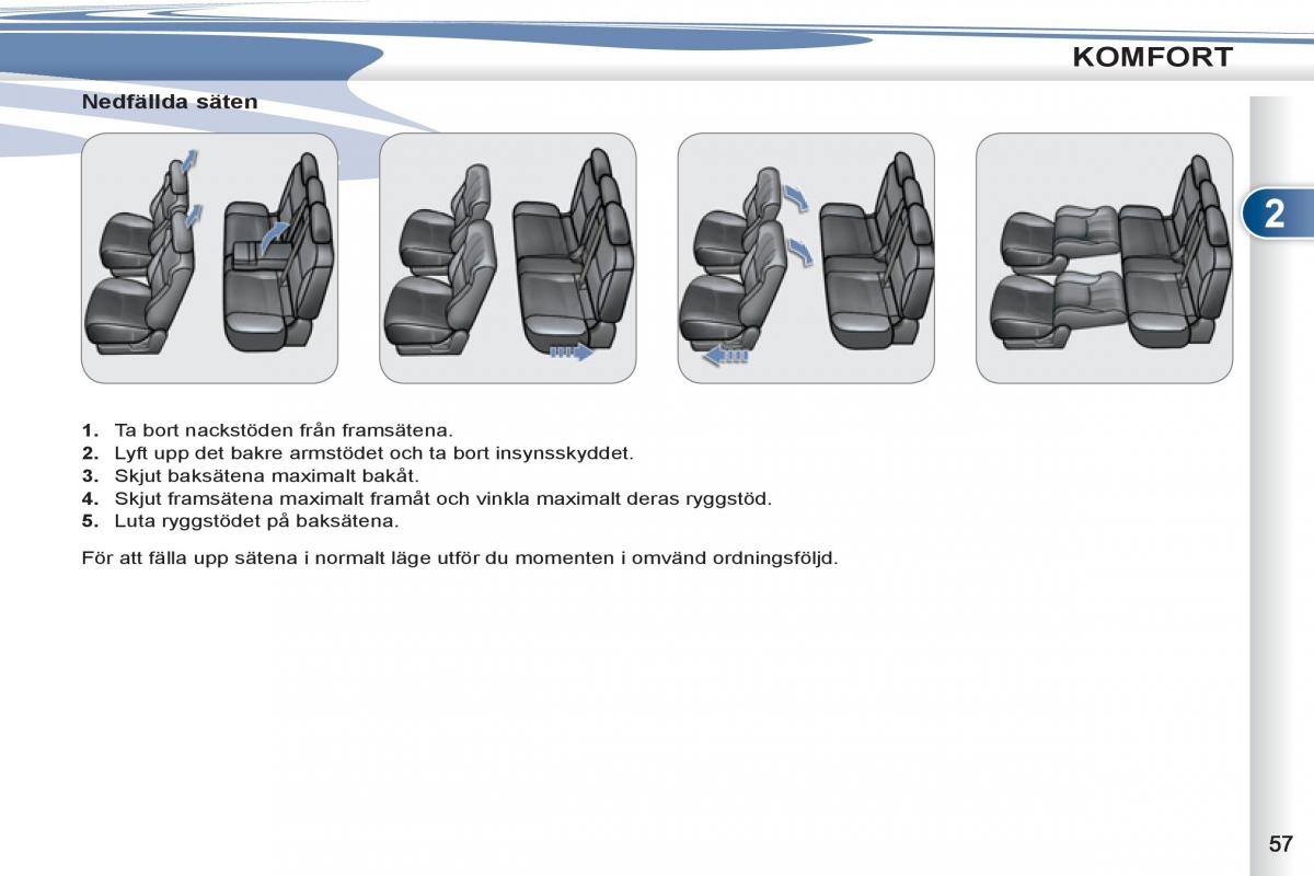 Peugeot 4007 instruktionsbok / page 59