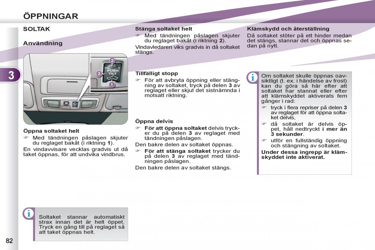 Peugeot 4007 instruktionsbok / page 84