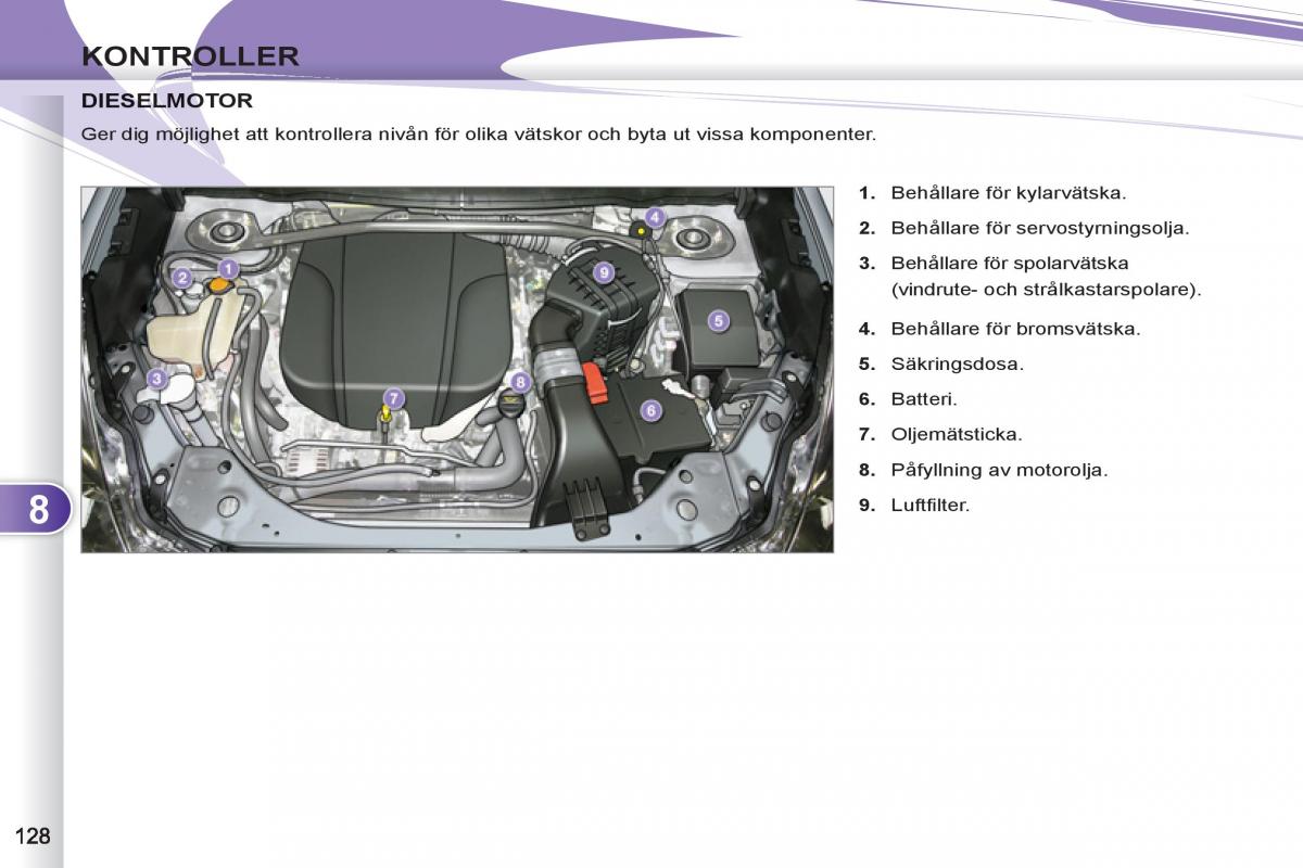 Peugeot 4007 instruktionsbok / page 130