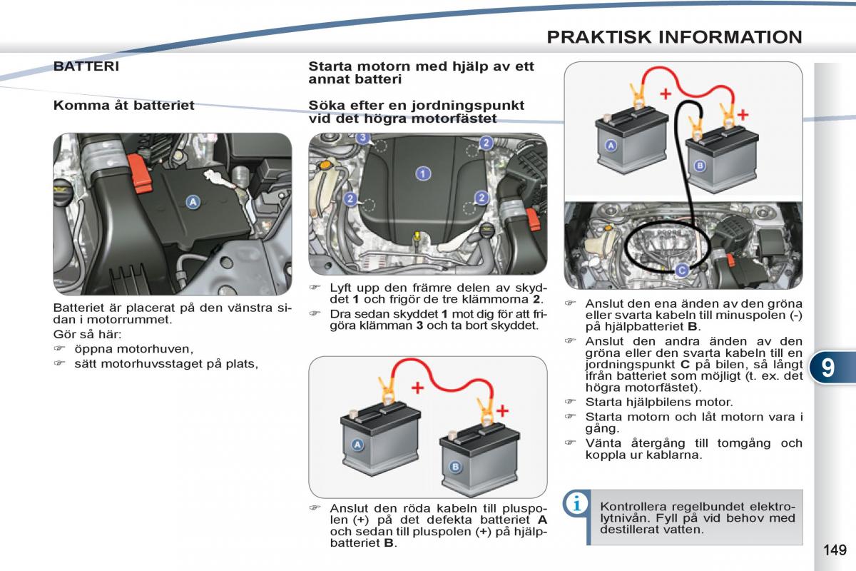 Peugeot 4007 instruktionsbok / page 151