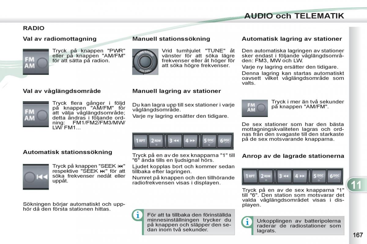 Peugeot 4007 instruktionsbok / page 169