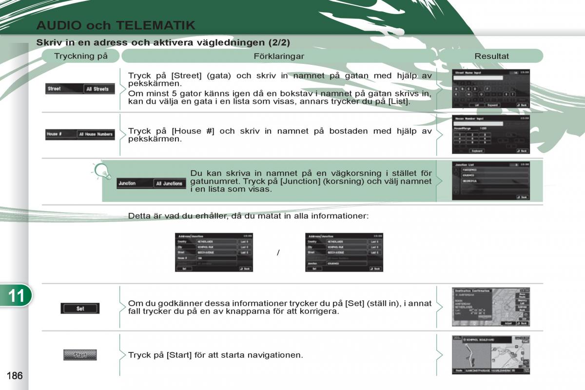 Peugeot 4007 instruktionsbok / page 188