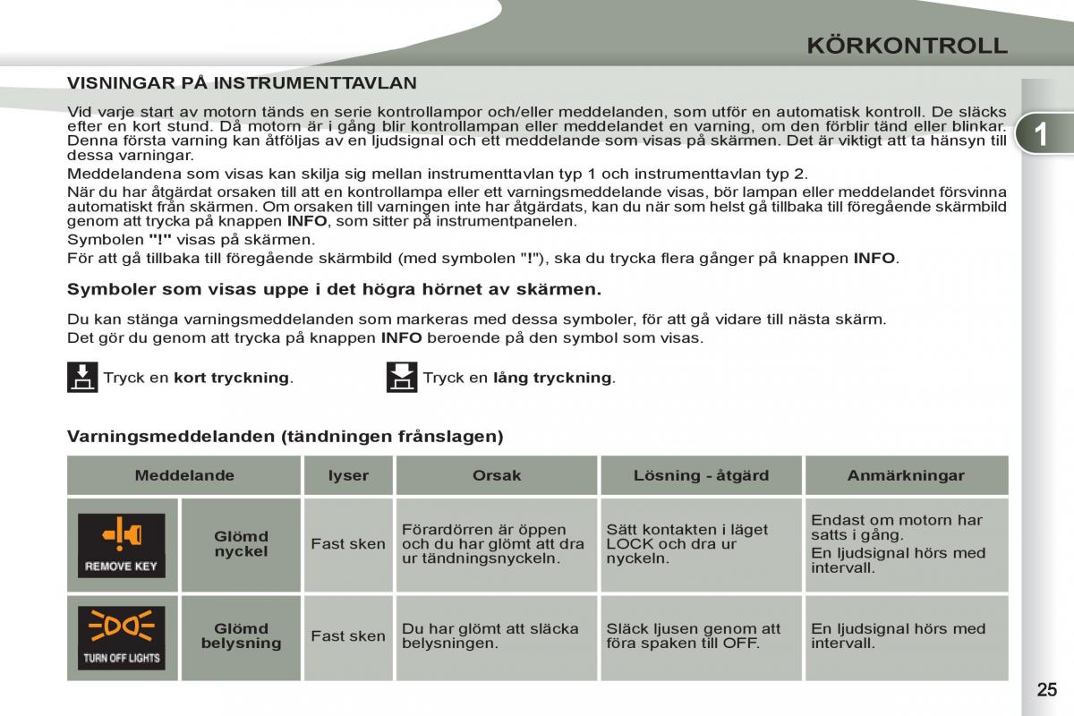 Peugeot 4007 instruktionsbok / page 27