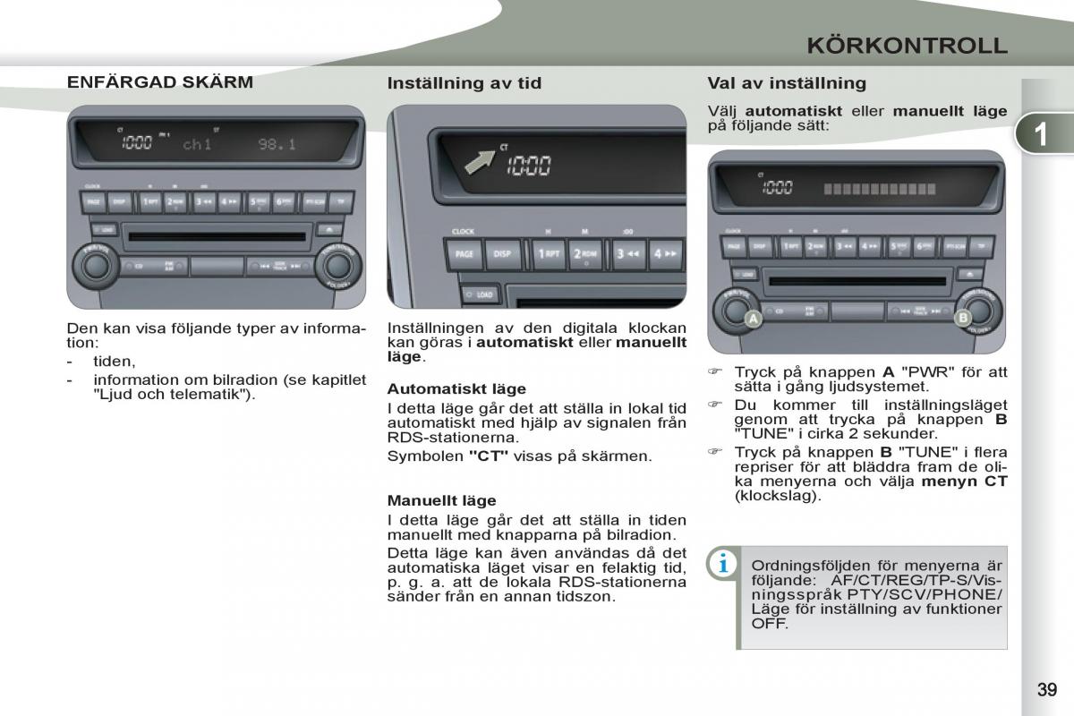 Peugeot 4007 instruktionsbok / page 41