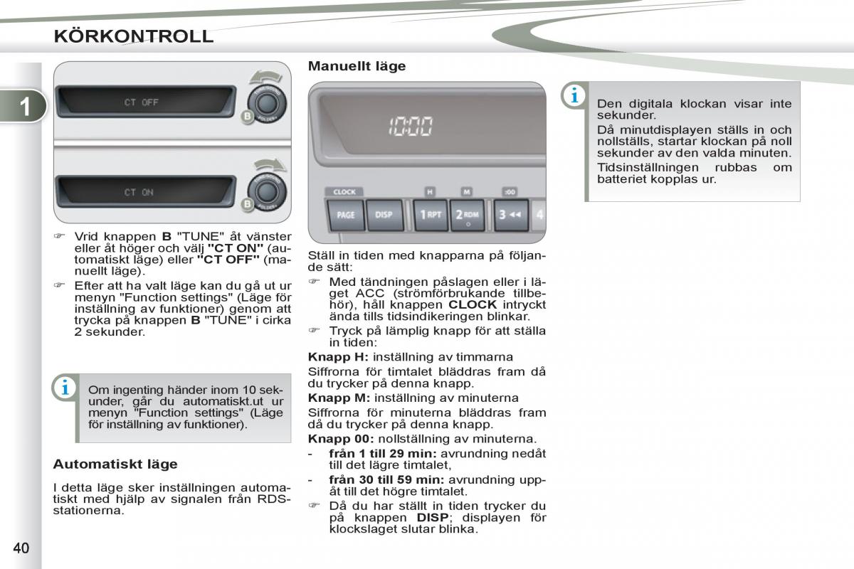 Peugeot 4007 instruktionsbok / page 42