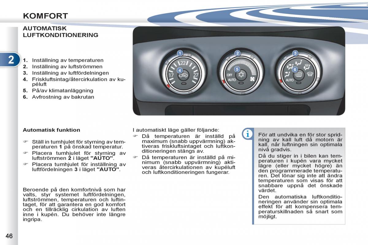 Peugeot 4007 instruktionsbok / page 48