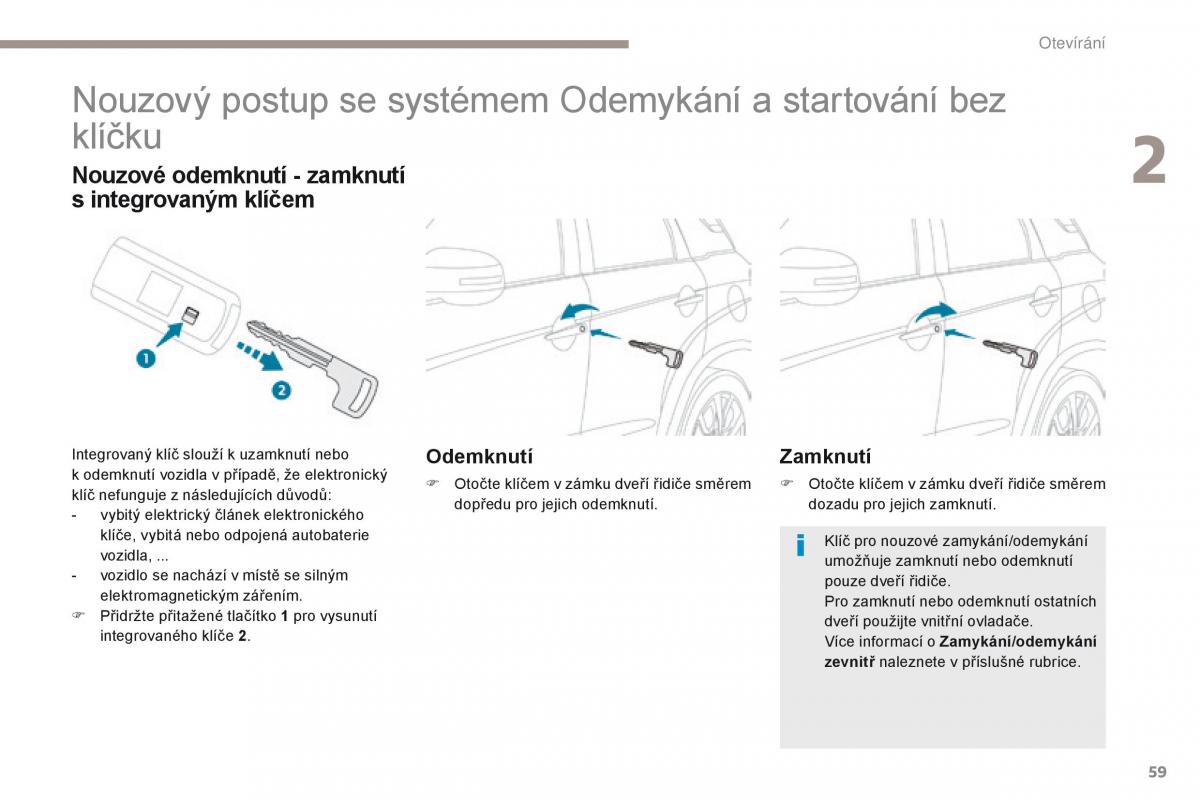 Peugeot 4008 navod k obsludze / page 61