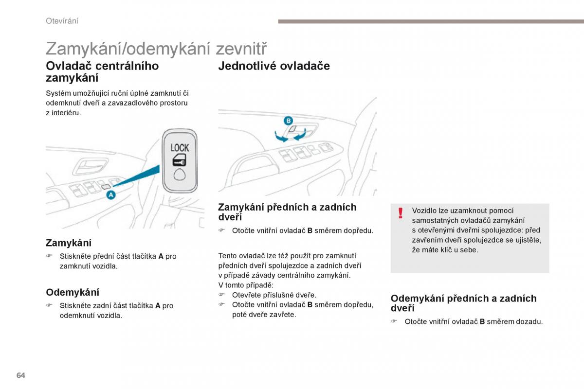 Peugeot 4008 navod k obsludze / page 66