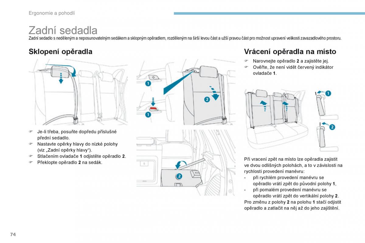 Peugeot 4008 navod k obsludze / page 76