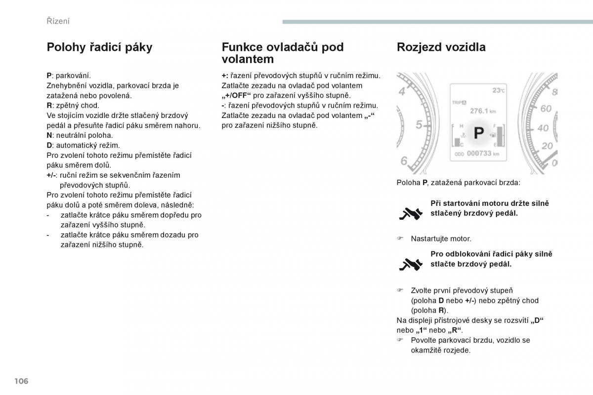 Peugeot 4008 navod k obsludze / page 108