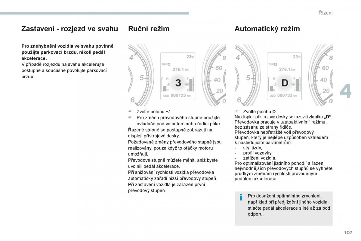 Peugeot 4008 navod k obsludze / page 109