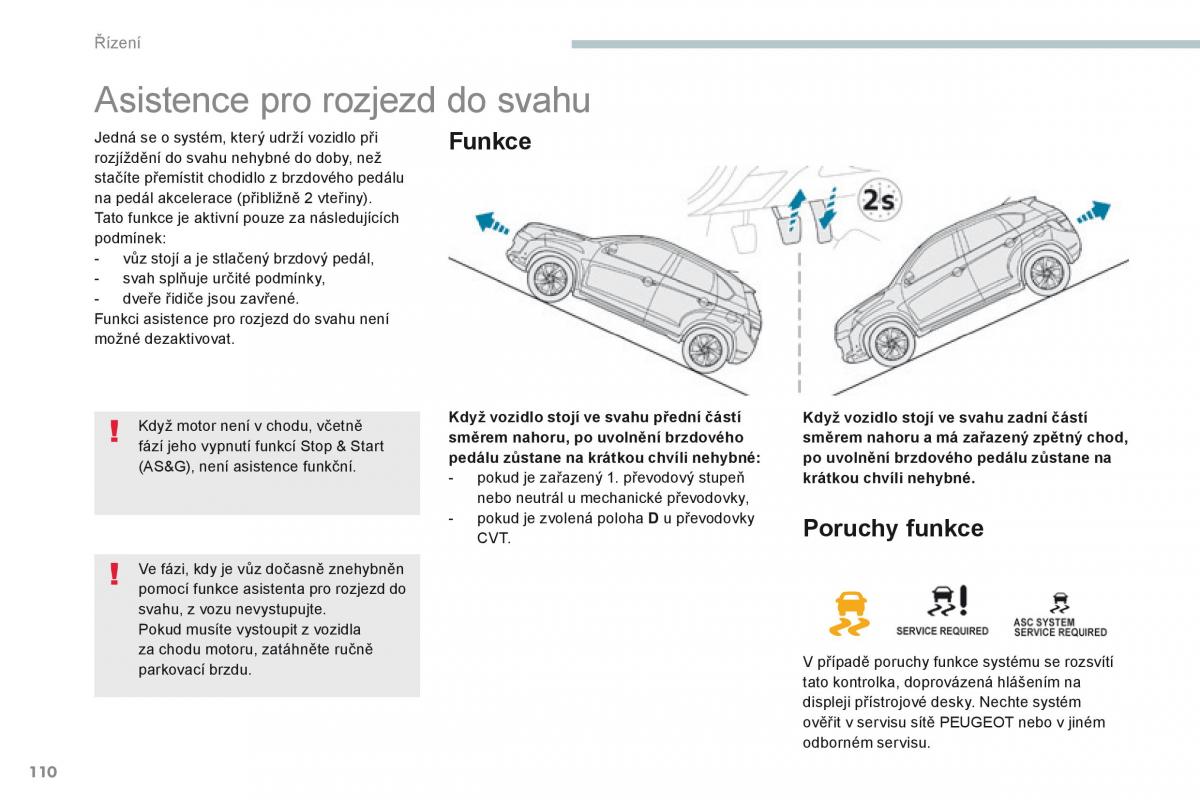 Peugeot 4008 navod k obsludze / page 112