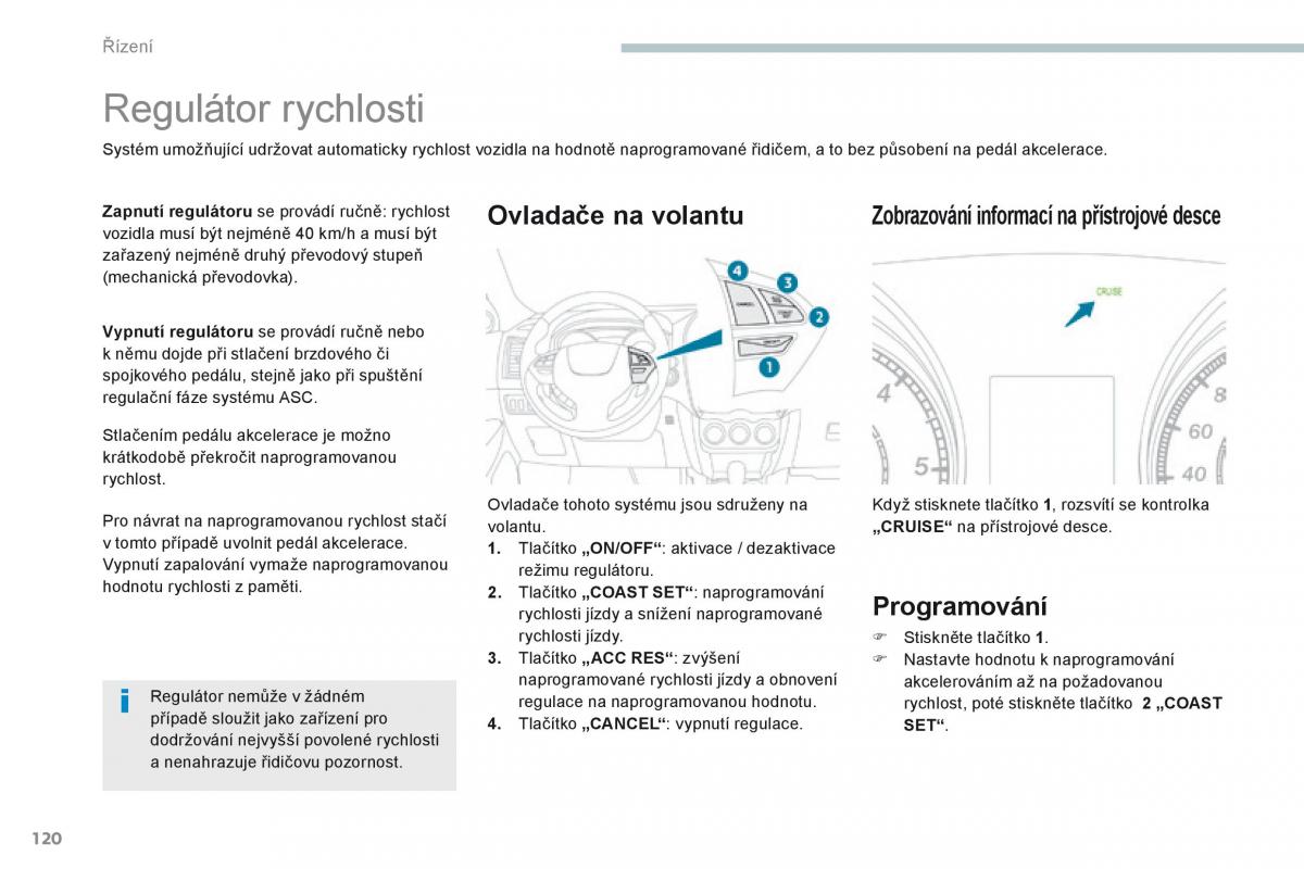 Peugeot 4008 navod k obsludze / page 122