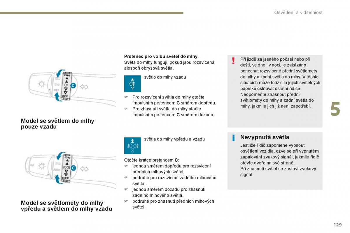 Peugeot 4008 navod k obsludze / page 131