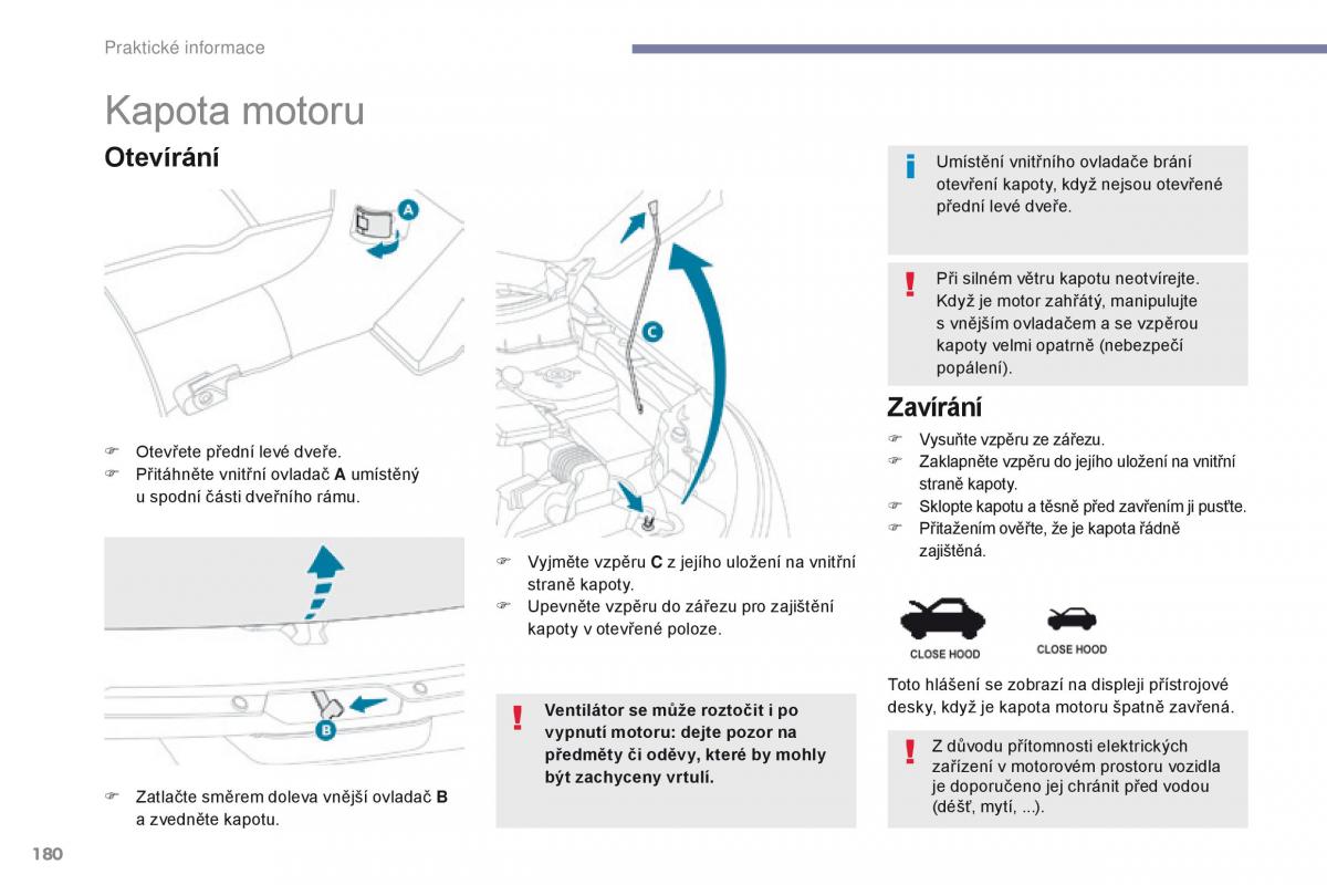 Peugeot 4008 navod k obsludze / page 182