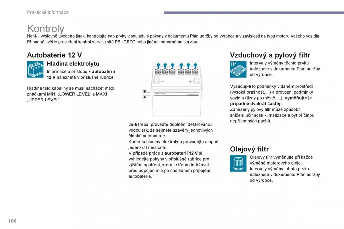 Peugeot 4008 navod k obsludze / page 188