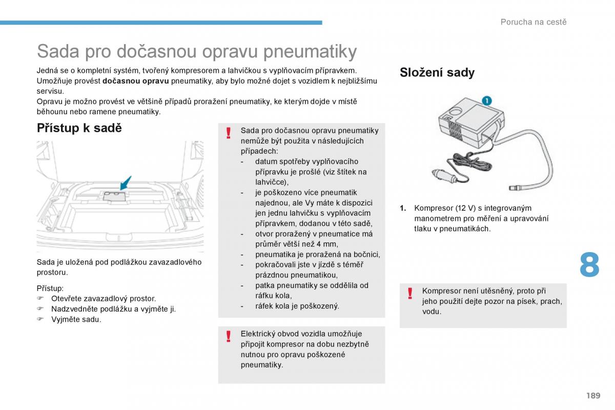 Peugeot 4008 navod k obsludze / page 191