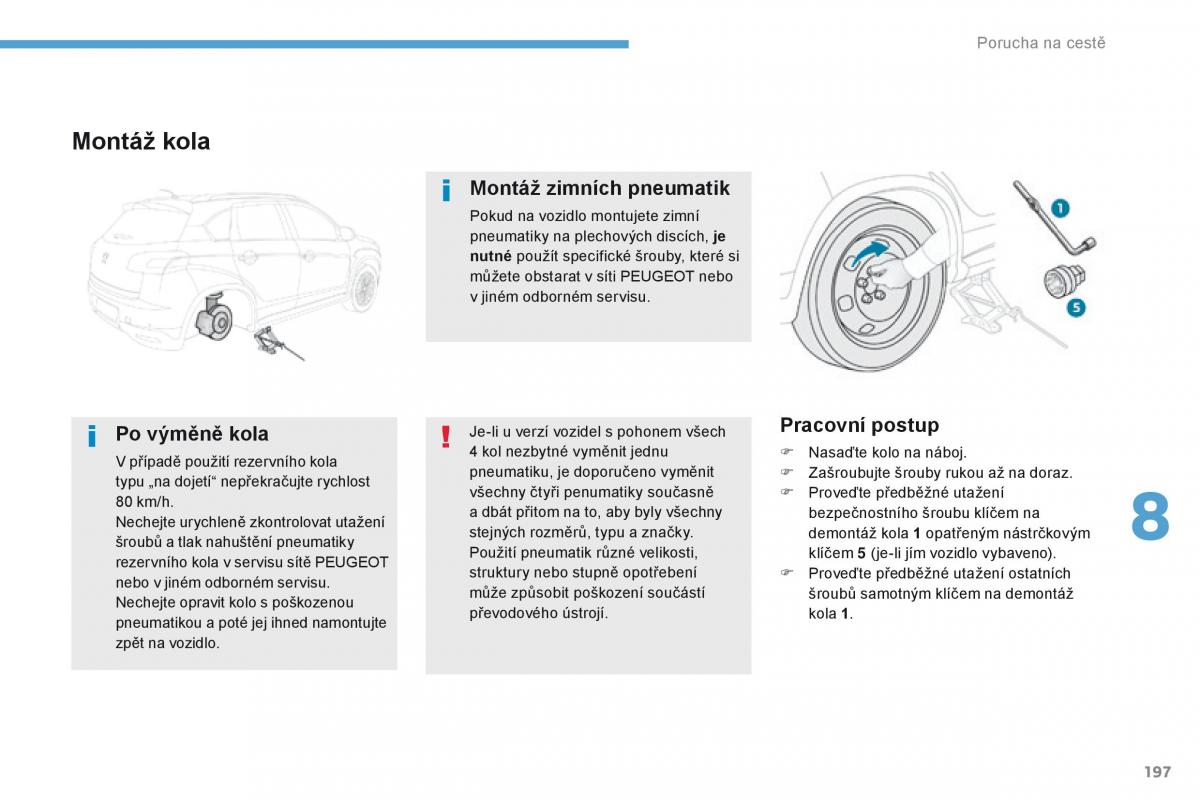 Peugeot 4008 navod k obsludze / page 199