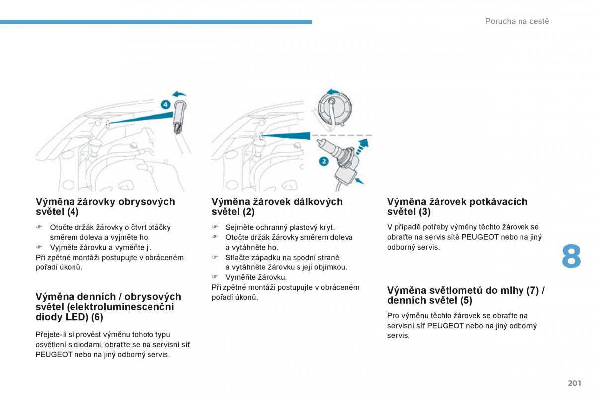 Peugeot 4008 navod k obsludze / page 203