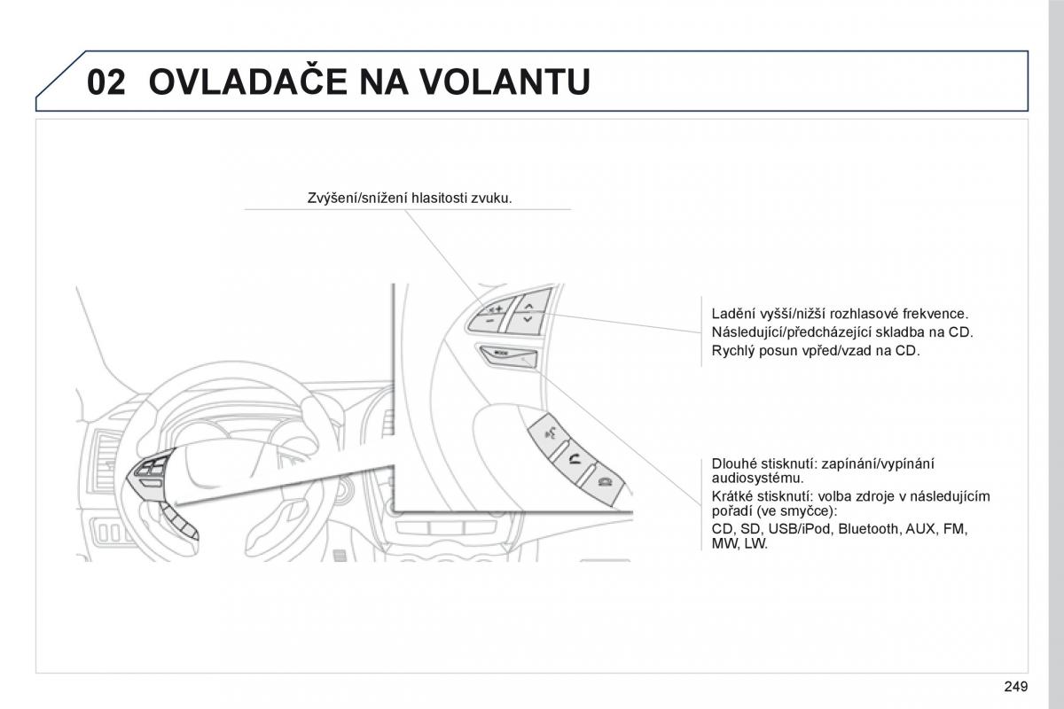 Peugeot 4008 navod k obsludze / page 251