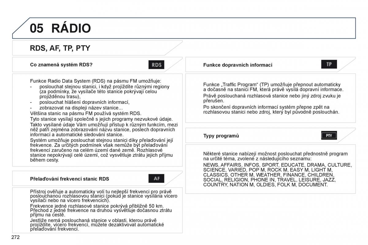 Peugeot 4008 navod k obsludze / page 274