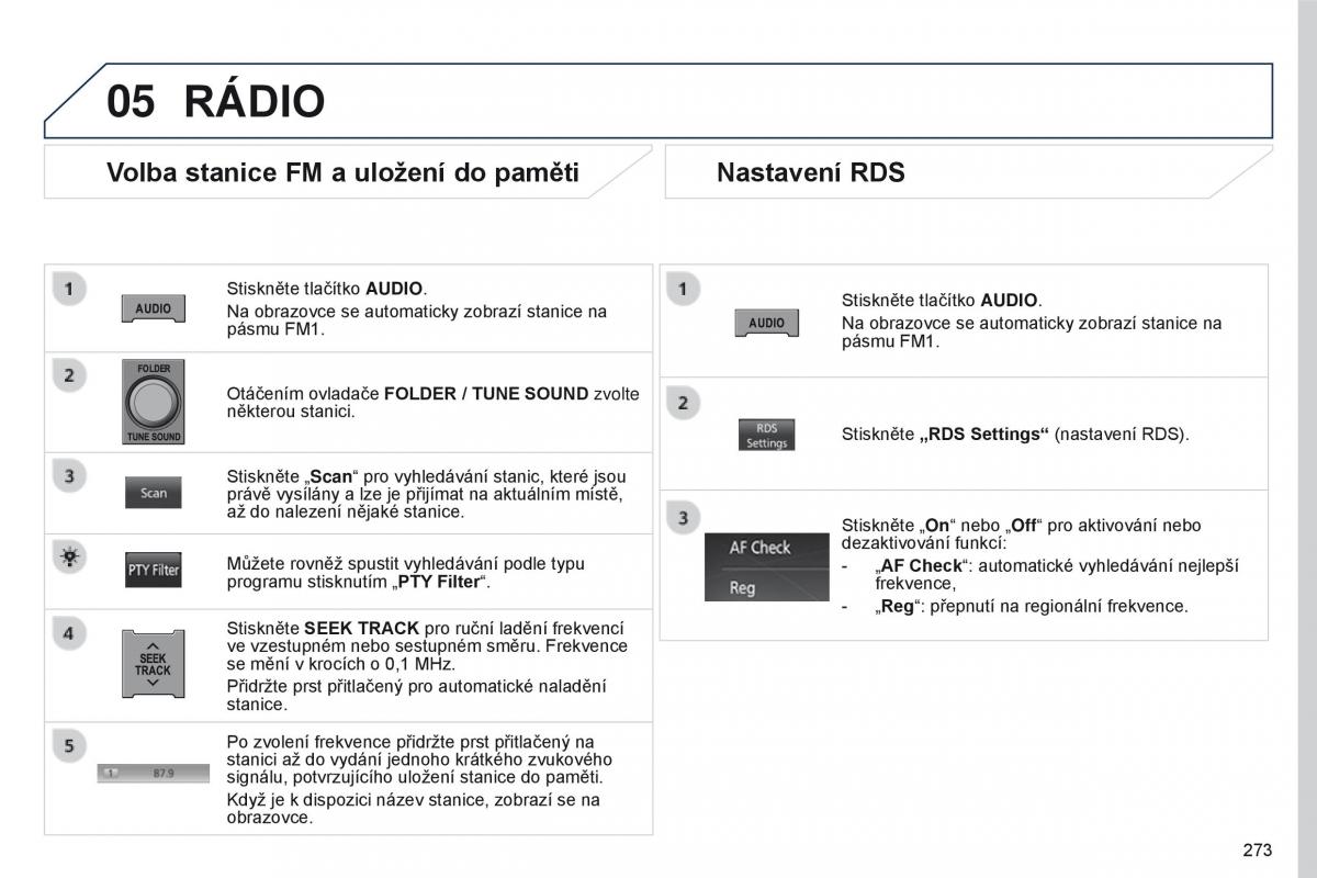 Peugeot 4008 navod k obsludze / page 275