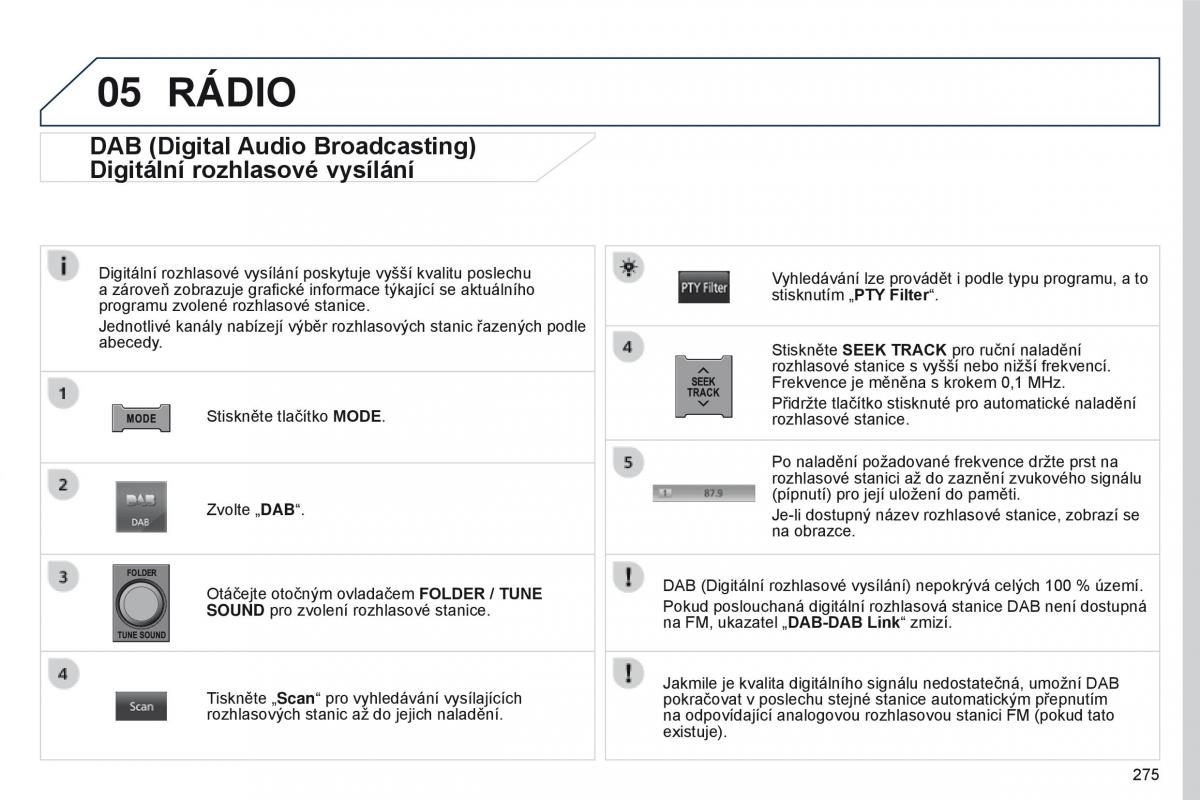 Peugeot 4008 navod k obsludze / page 277