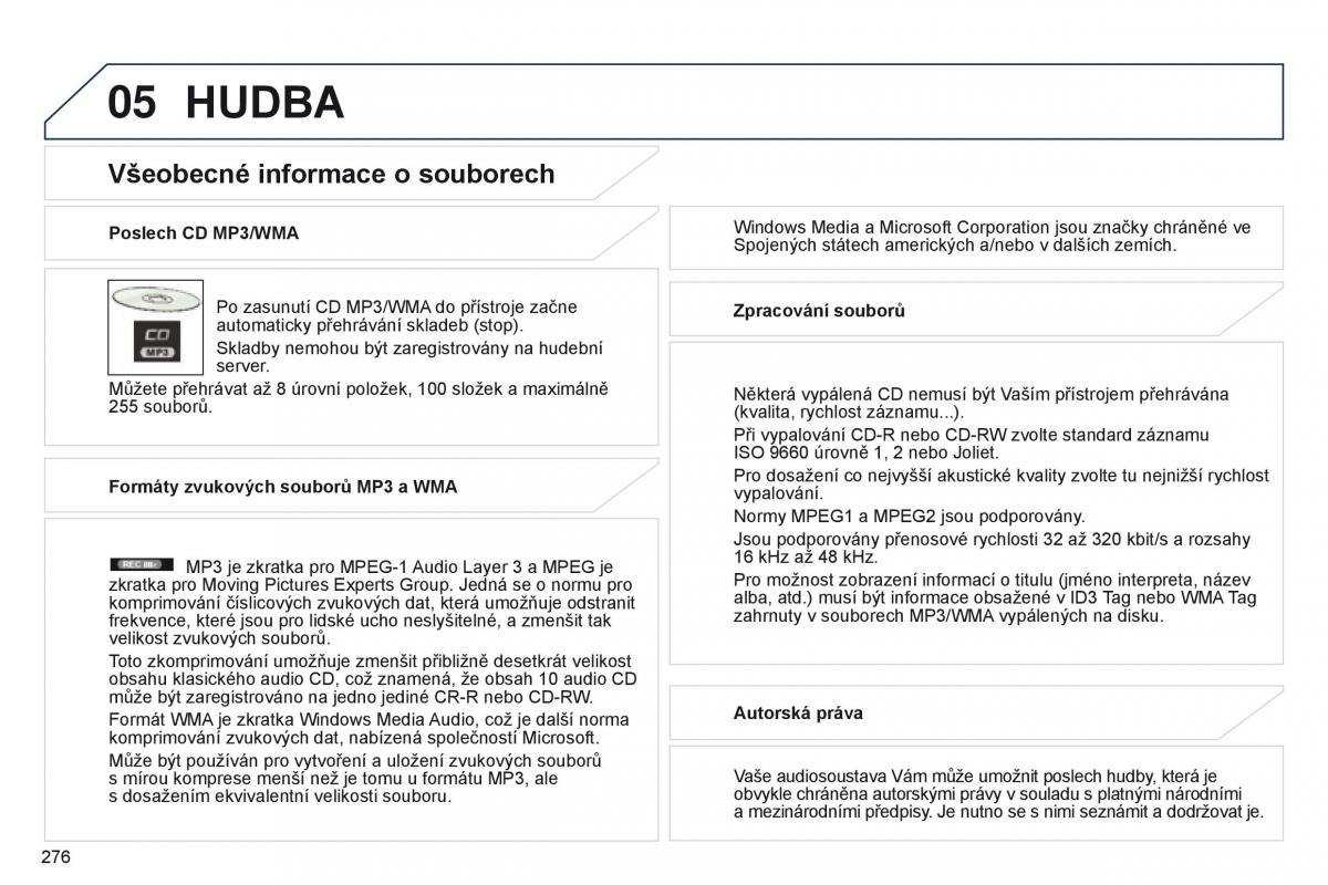 Peugeot 4008 navod k obsludze / page 278