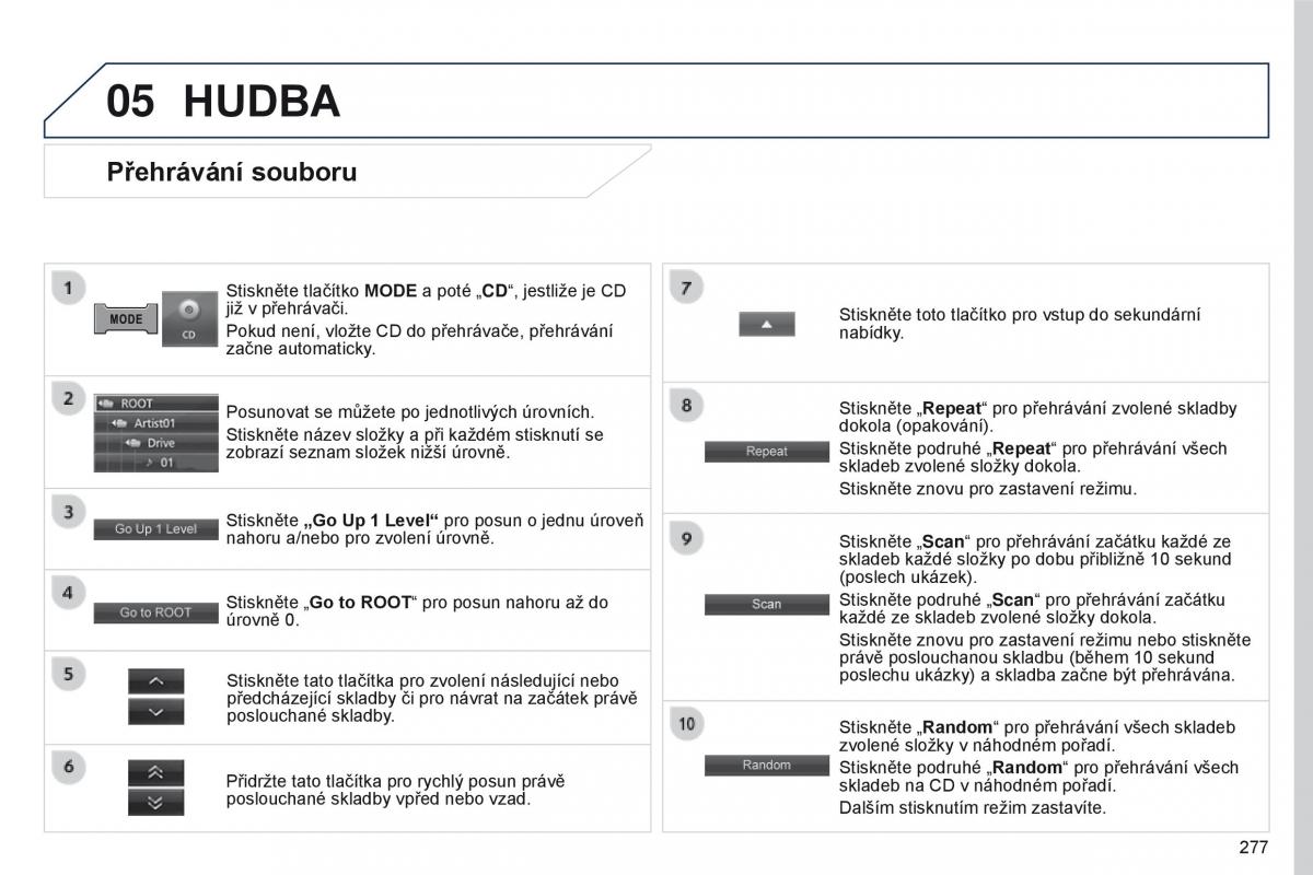 Peugeot 4008 navod k obsludze / page 279