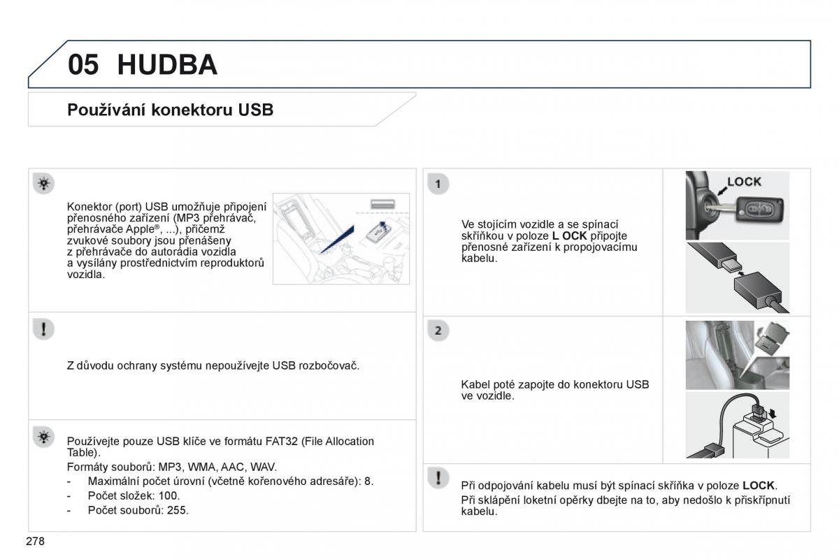 Peugeot 4008 navod k obsludze / page 280