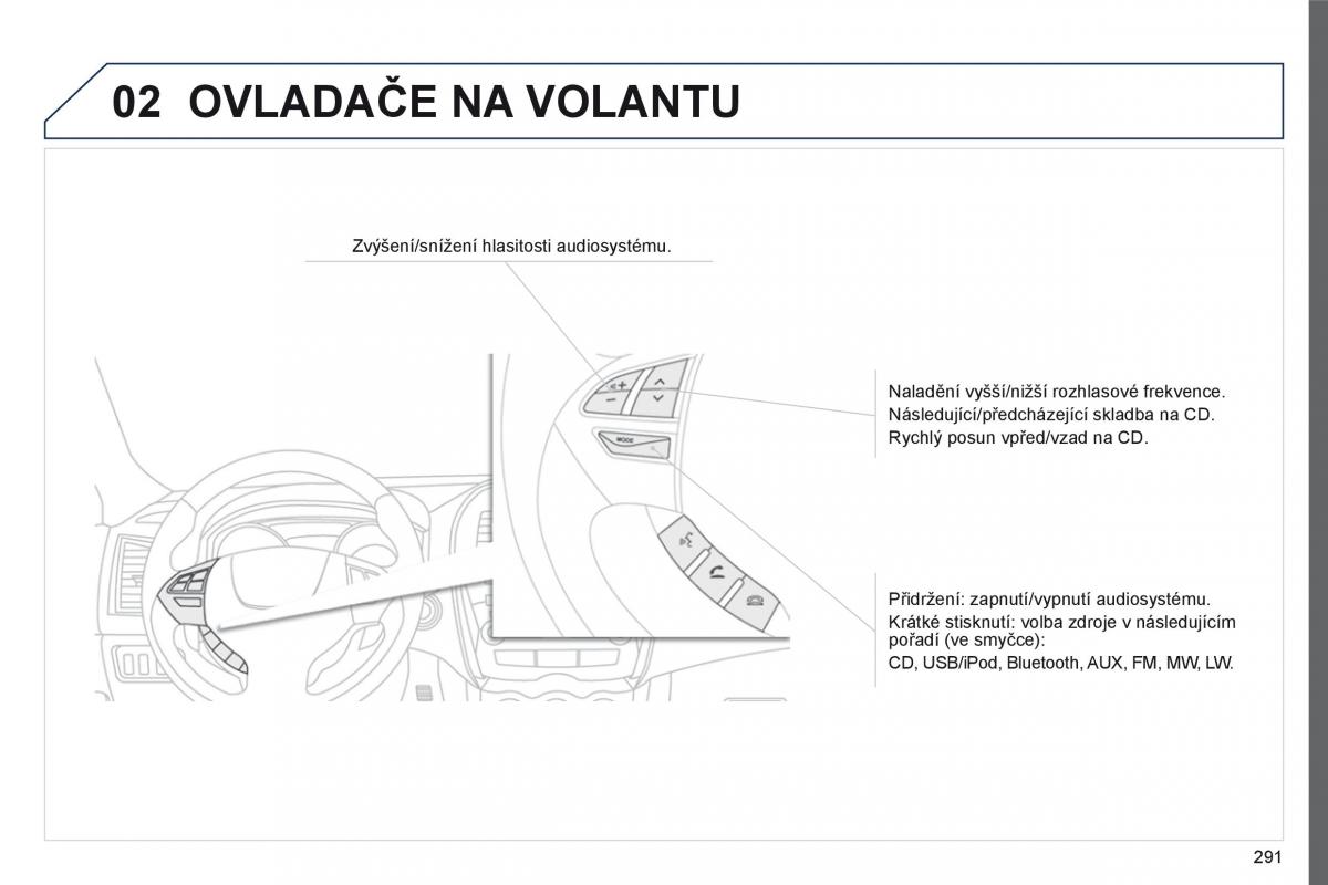 Peugeot 4008 navod k obsludze / page 293