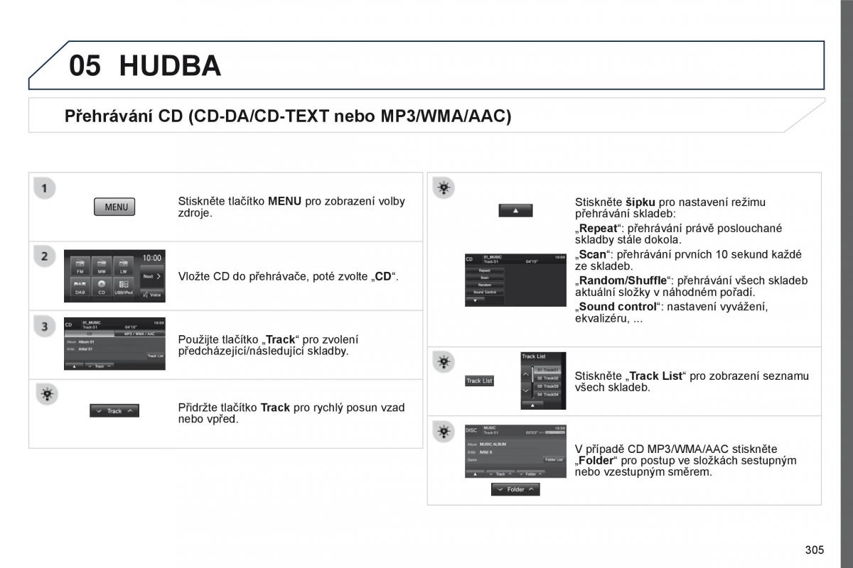 Peugeot 4008 navod k obsludze / page 307