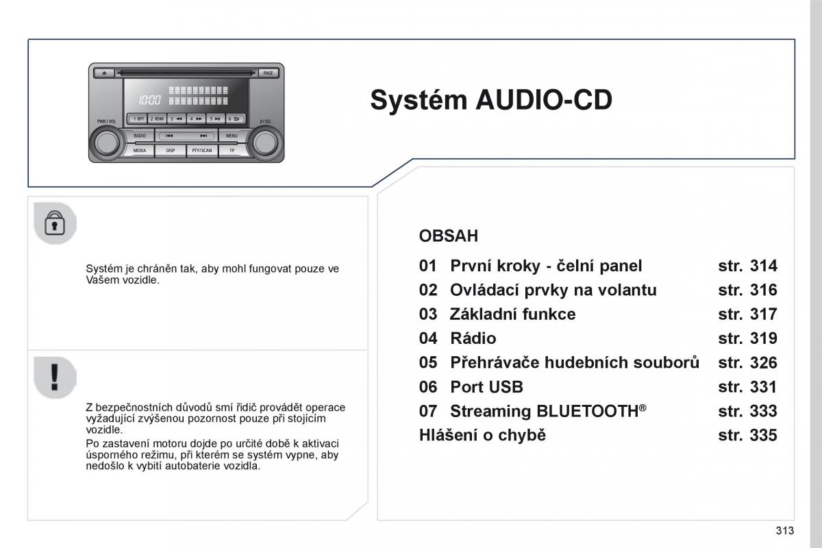 Peugeot 4008 navod k obsludze / page 315