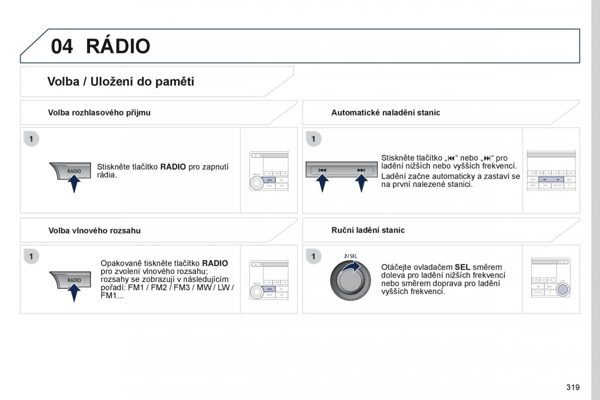 Peugeot 4008 navod k obsludze / page 321