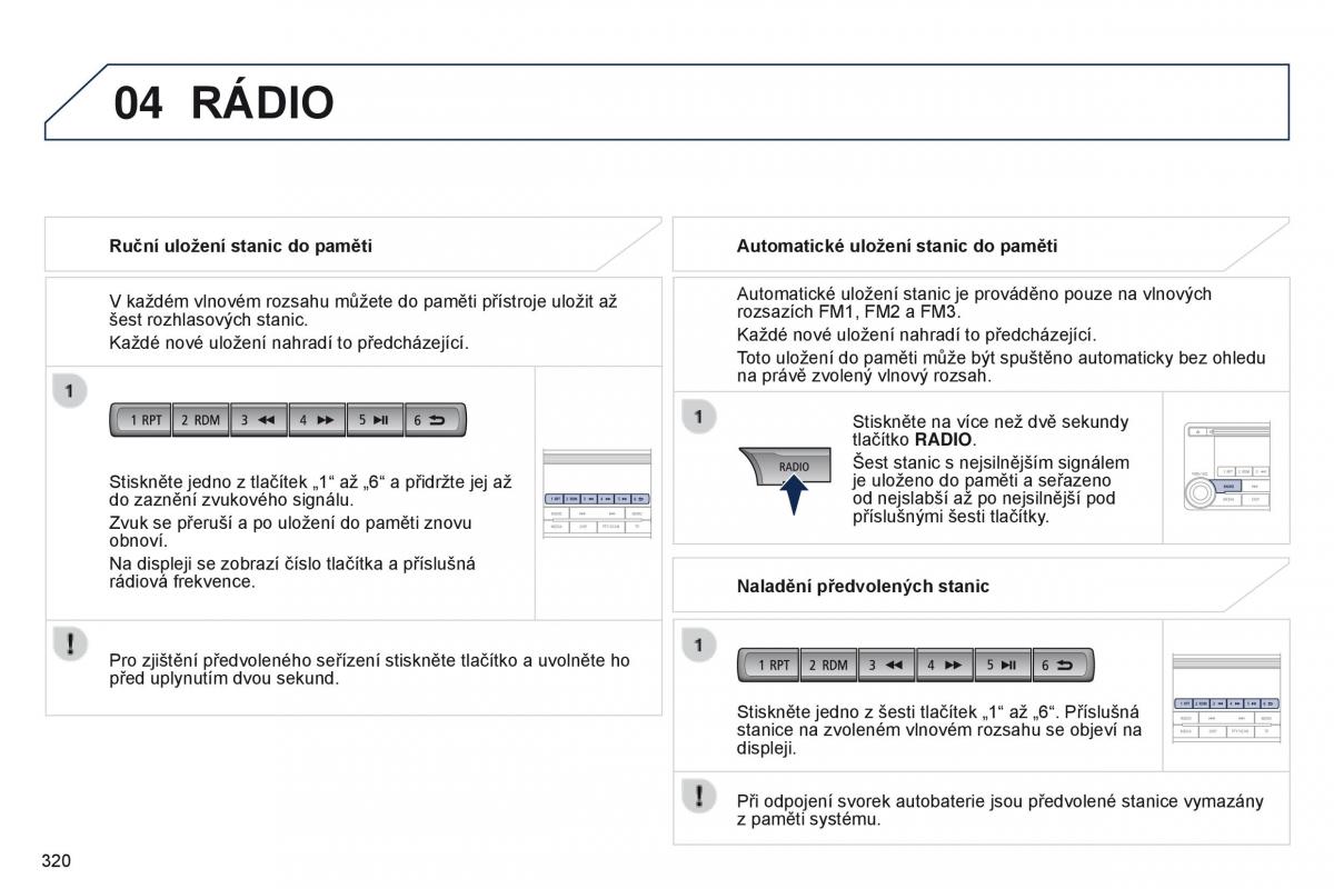 Peugeot 4008 navod k obsludze / page 322