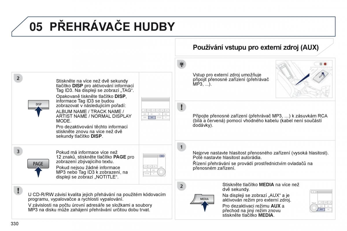 Peugeot 4008 navod k obsludze / page 332