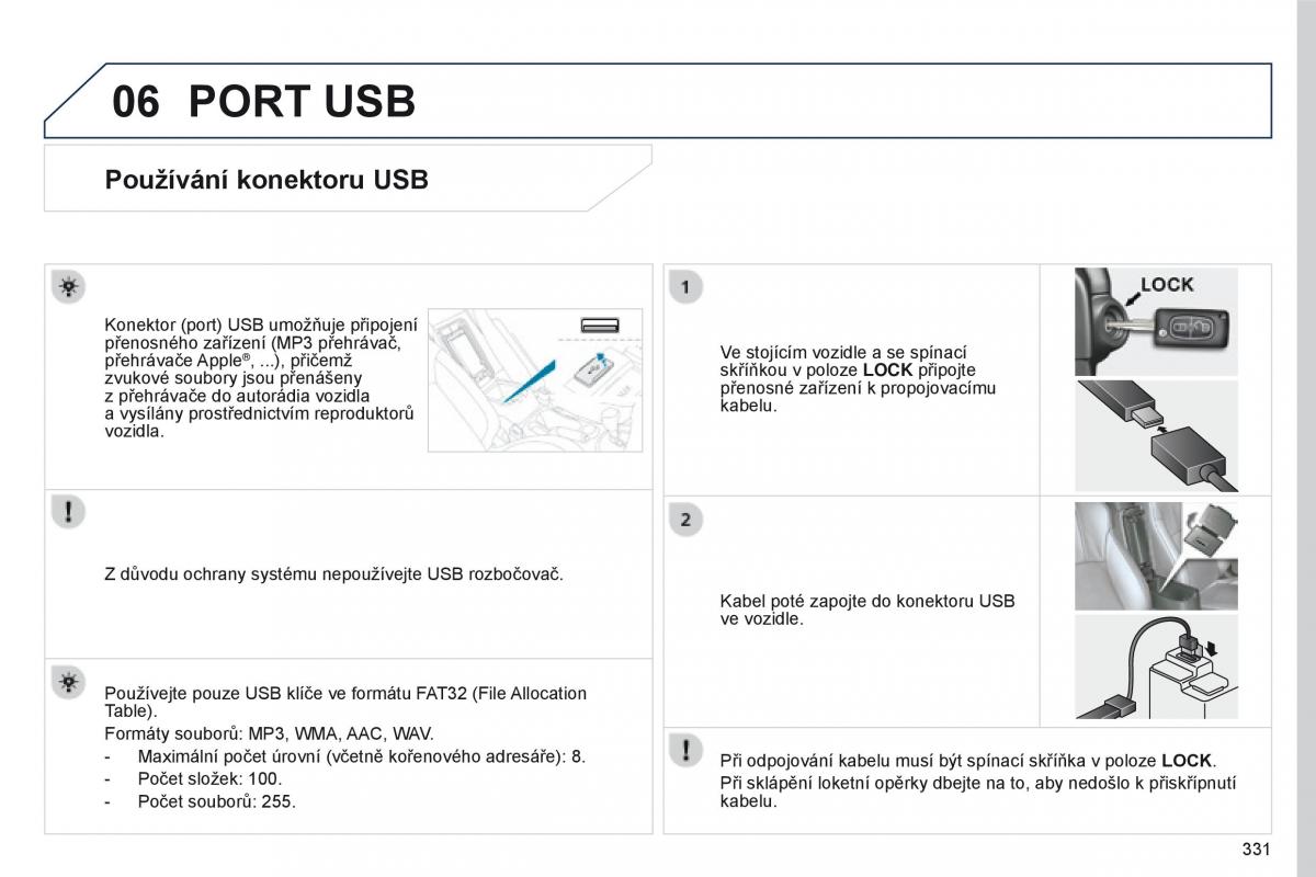 Peugeot 4008 navod k obsludze / page 333