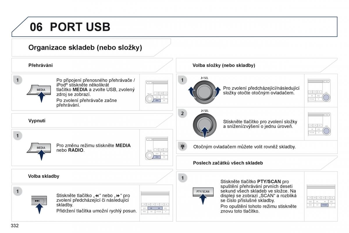 Peugeot 4008 navod k obsludze / page 334