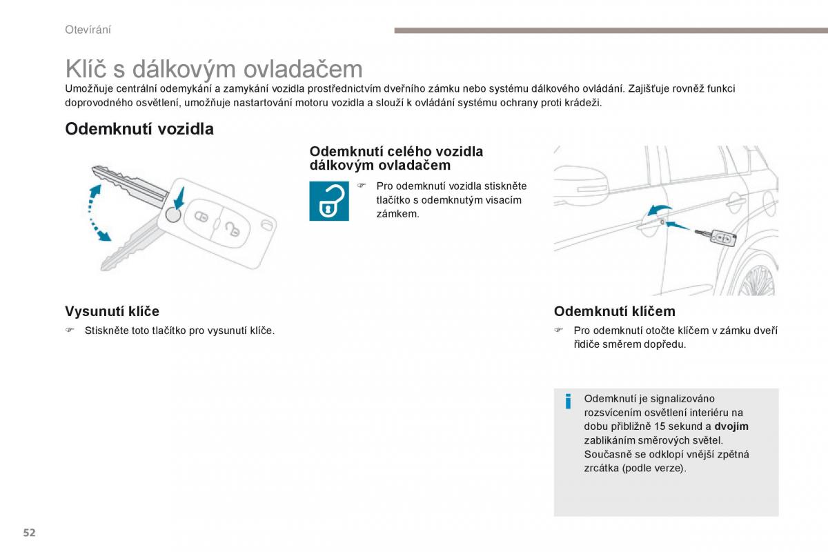 Peugeot 4008 navod k obsludze / page 54