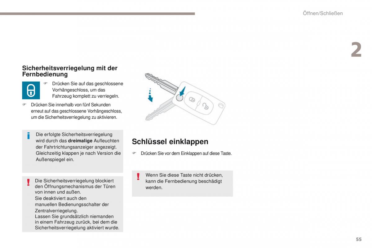 Peugeot 4008 Handbuch / page 57